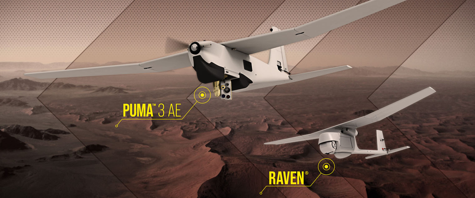 AeroVironment Receives Puma 3 AE and Raven Unmanned Aircraft