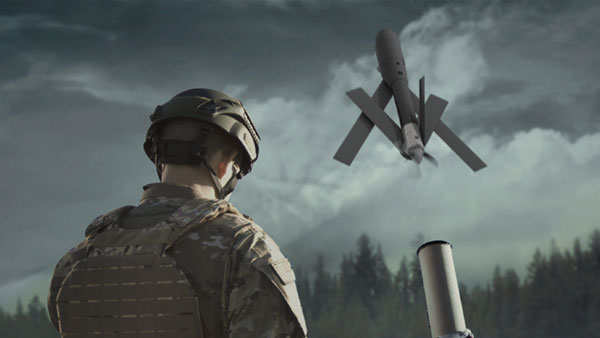 Image 1: illustrating use of AeroVironment Stands with the People of Ukraine and all of NATO