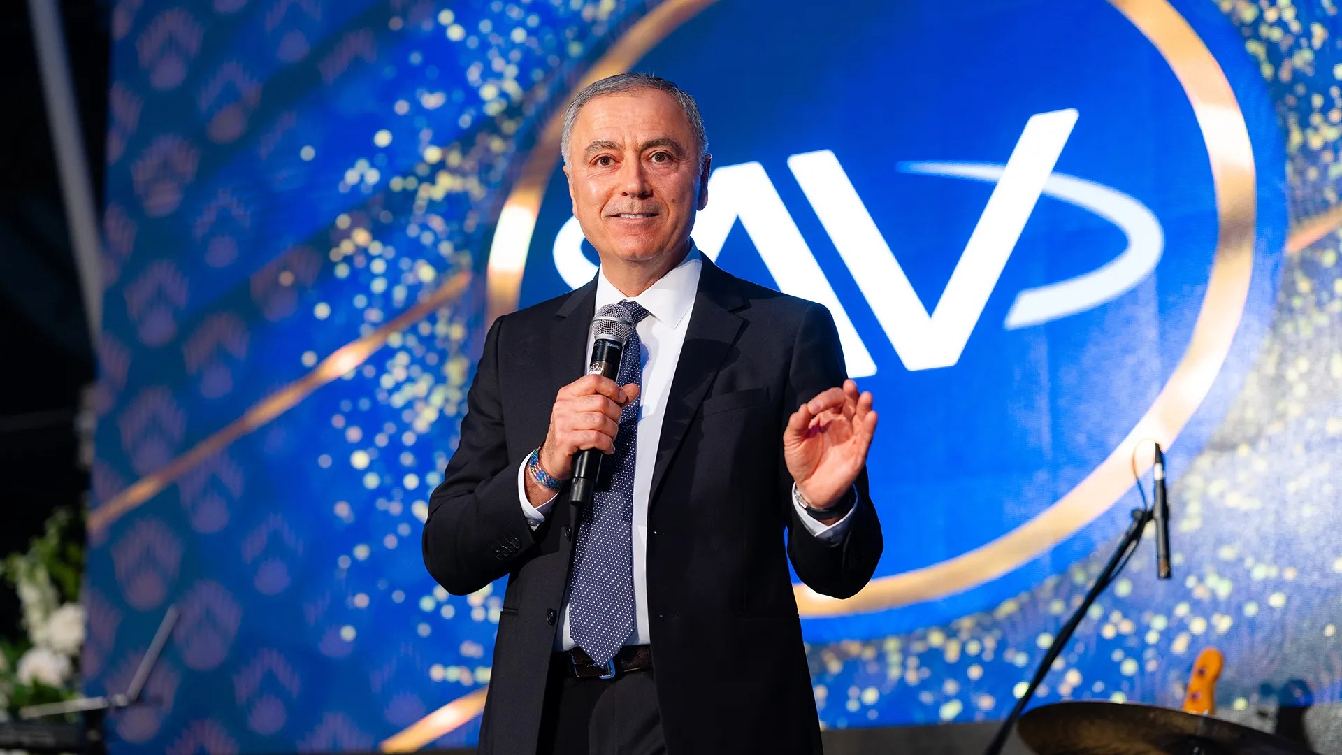 Man speaking in event