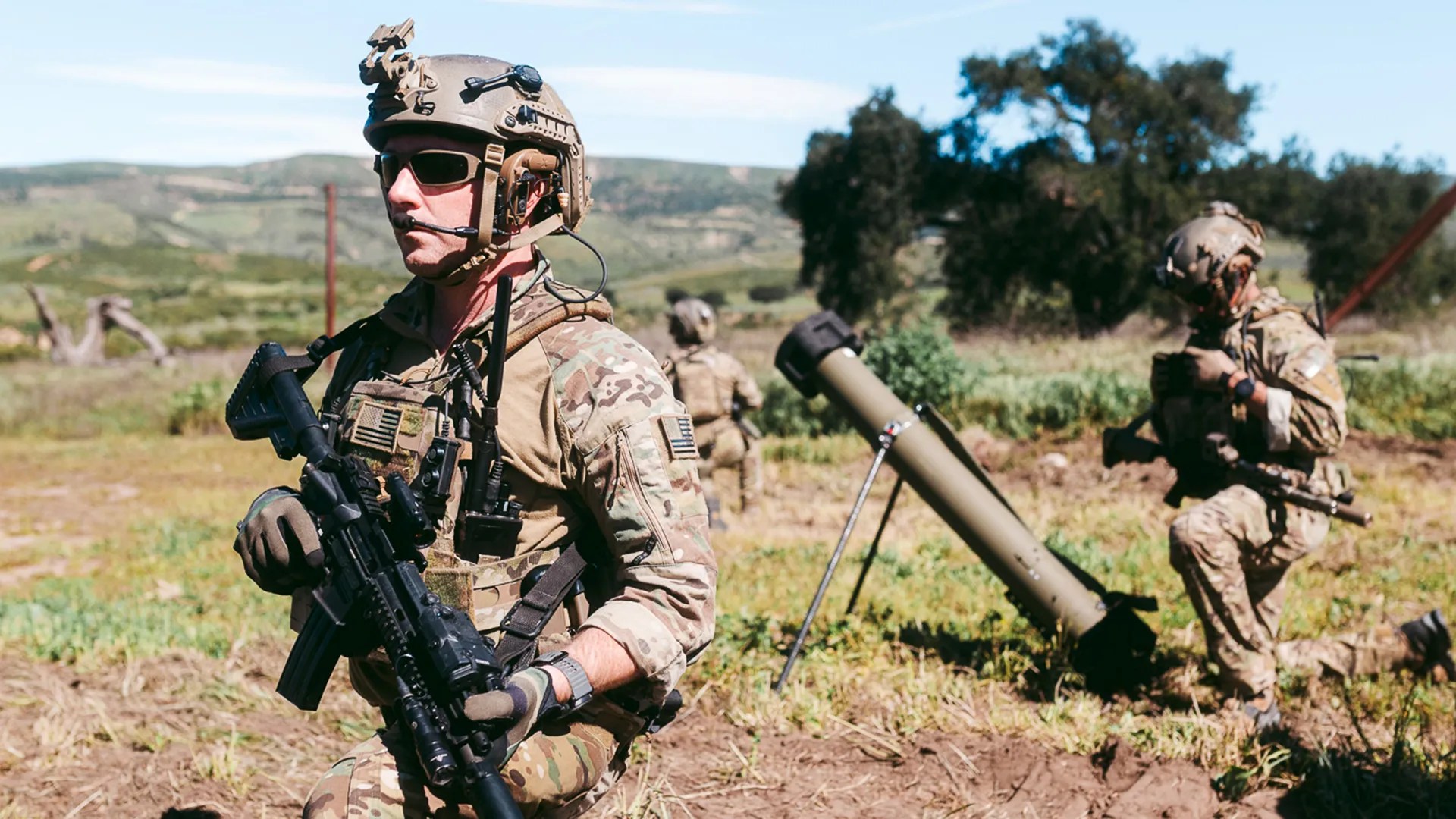 Soldier in field