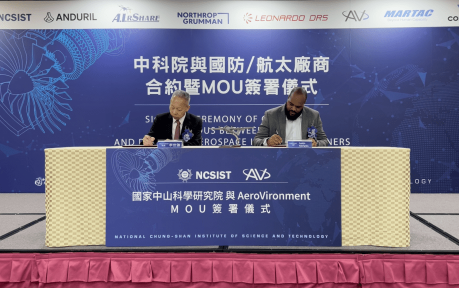 AV Signs Strategic Partnership with Taiwan’s National Chung-Shan Institute of Science and Technology
